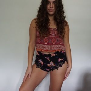 Kendall and Kylie Boho Floral Shorts